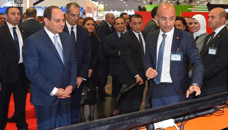 السيسى يفتتح معرض cairo ict 2019 ويستمع لعدد من الوزراء عن الاستخدامات التكنولوجية فى التحول الرقمى والشمول المالى